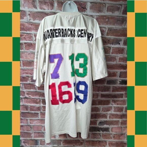 Mitchell & Ness Legends Jersey Size 54 Yellow Elway Marino Montana Unitas V Neck - Picture 5 of 9